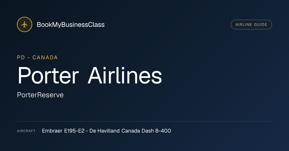 Porter Airlines Business Class