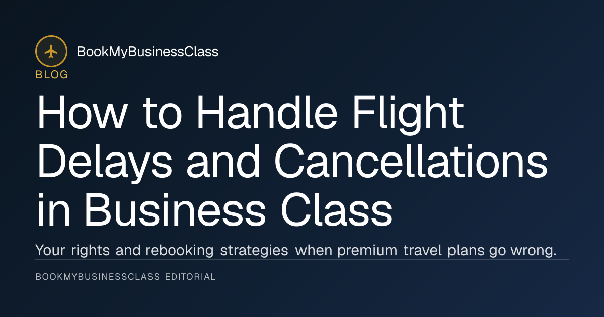 How to Handle Flight Delays and