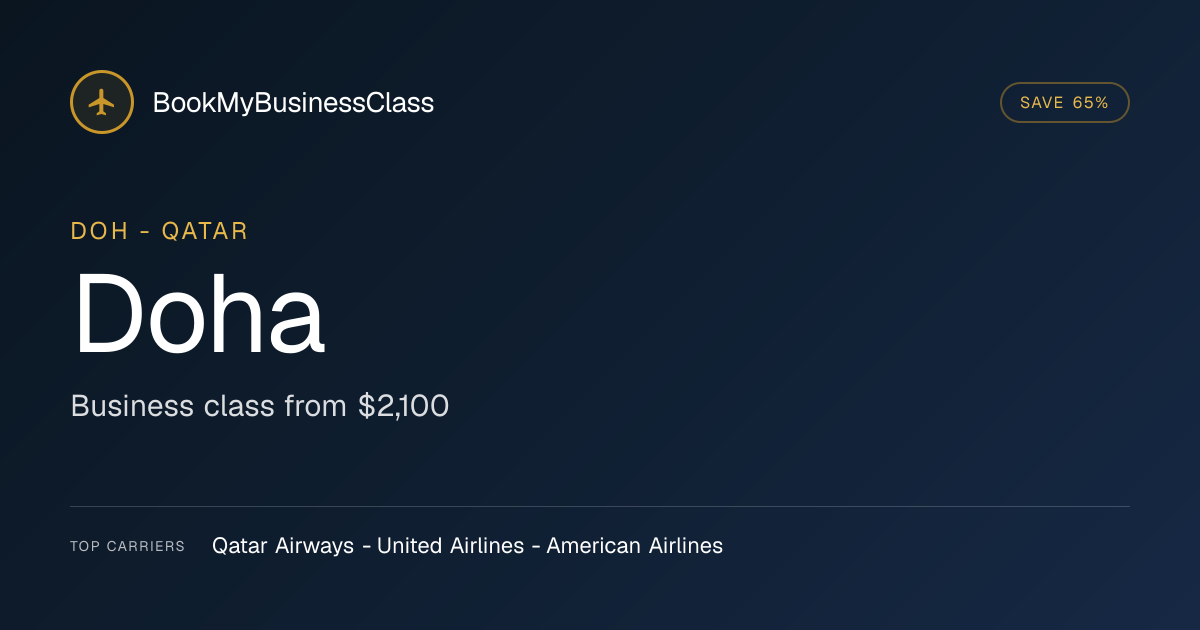 Doha Business Class Flights