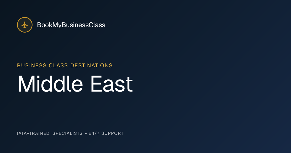 Middle East Business Class Flights