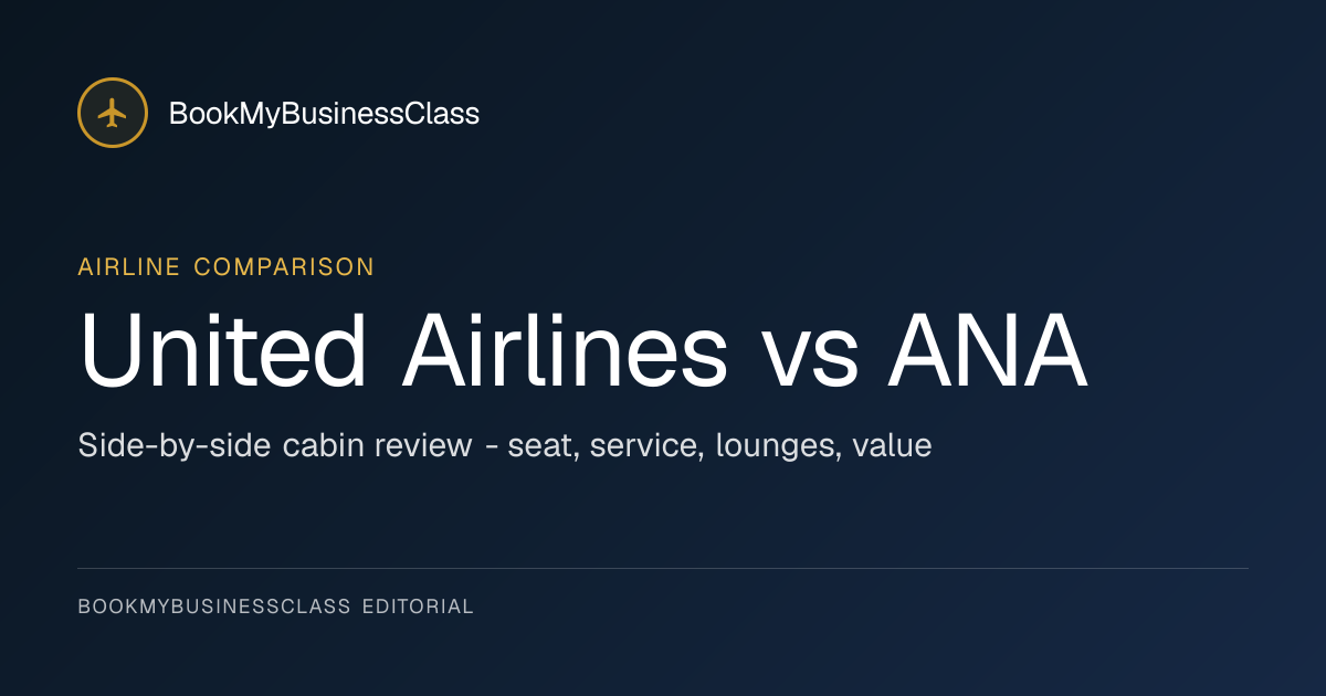 United Airlines vs ANA Business Class: Which Wins in 2026?